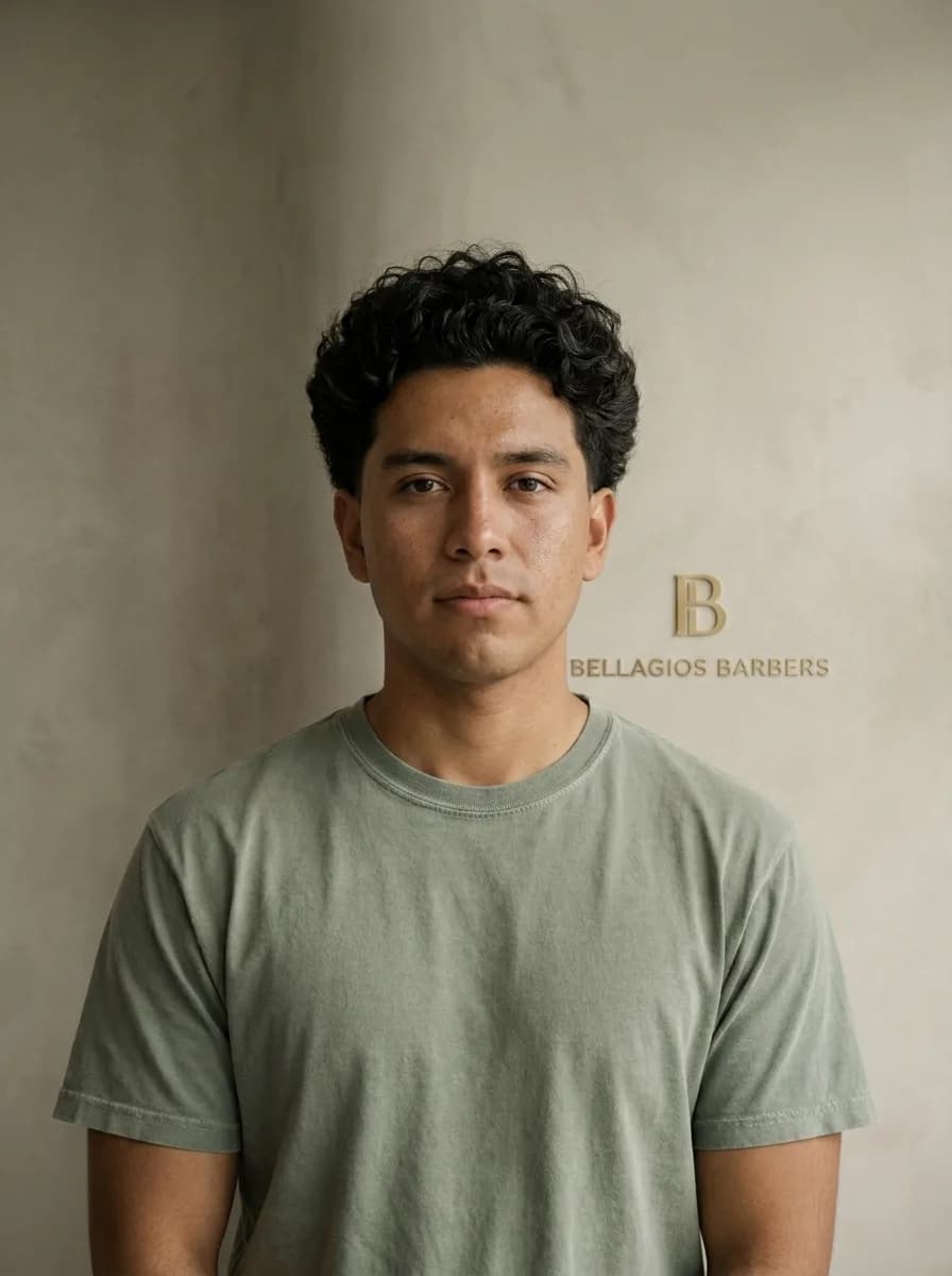 Curly Top with a Taper, seen from the front